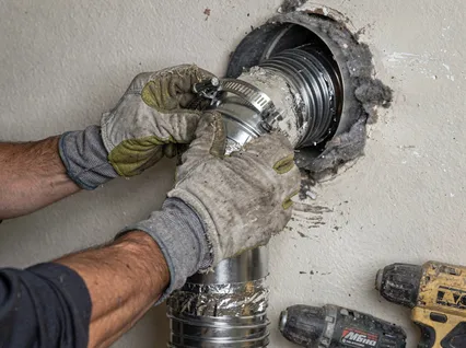 Dryer Vent Hose Installation in Rossmoor