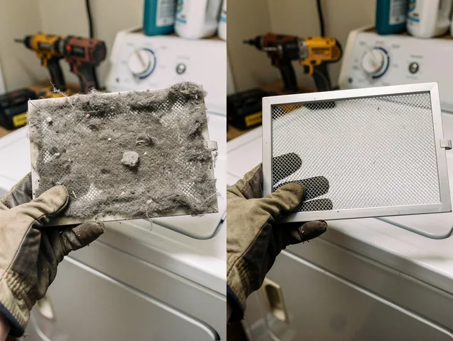 Professional lint trap cleaning by Rossmoor Dryer Vent Cleaning in Rossmoor