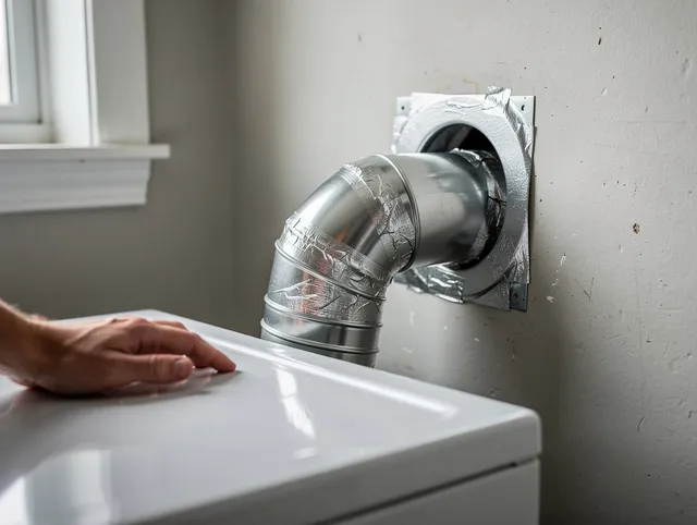 Rossmoor Dryer Vent Cleaning expert performing professional dryer vent repair and installation in Rossmoor